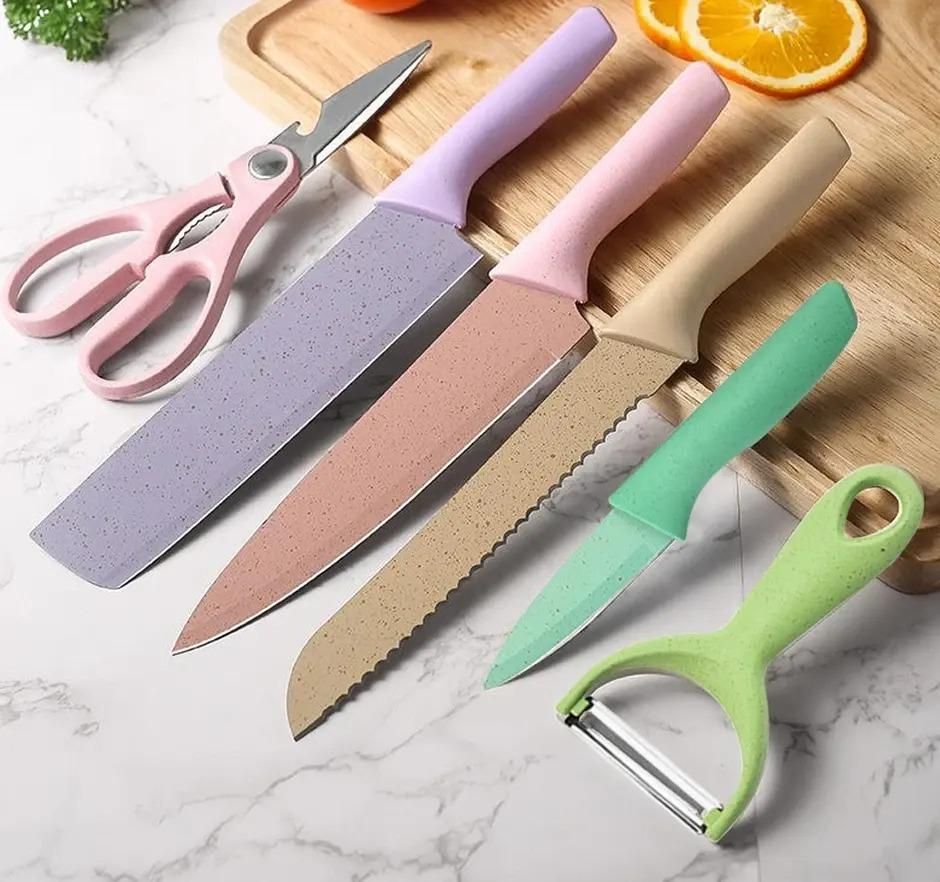 6 Pieces Kitchen Knife Set