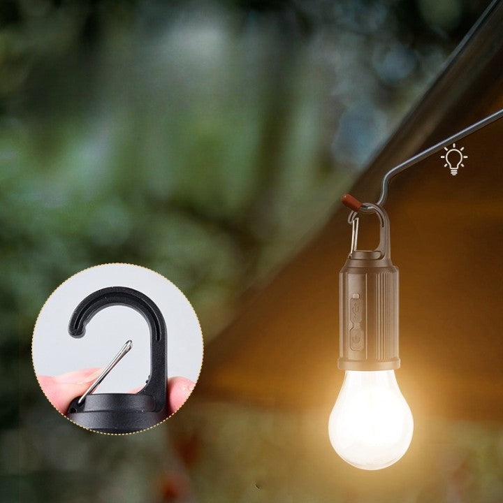 Camping rechargable solar bulb