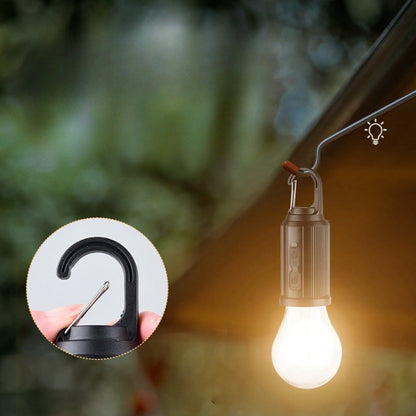 Camping rechargable solar bulb