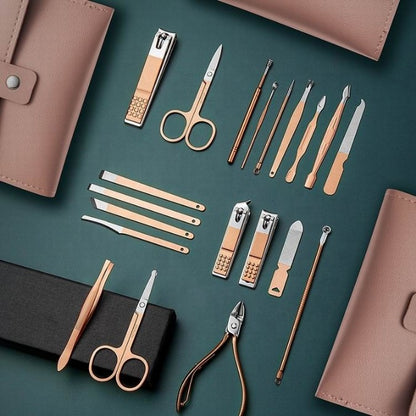 16 IN 1 Professional Stainless Steel Manicure Pedicure Kit || Grooming Kit