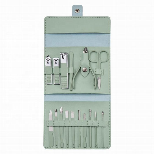 16 IN 1 Professional Stainless Steel Manicure Pedicure Kit || Grooming Kit